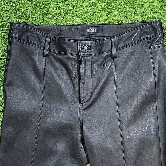 Womens Diesel Lamb Leather Skinny Jeans. Very Soft. 30w - Picture 10 of 12